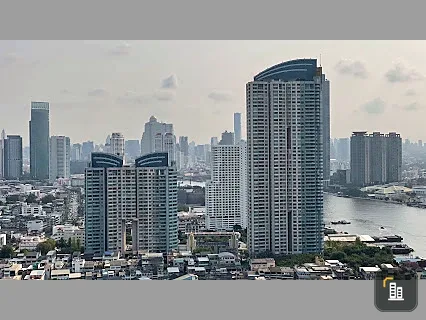 For Rent/Sale: Watermark Chaophraya River – Beautiful View, 12th Floor, Spacious 2 BR (95 sq.m.) Near BTS Krung Thon Buri