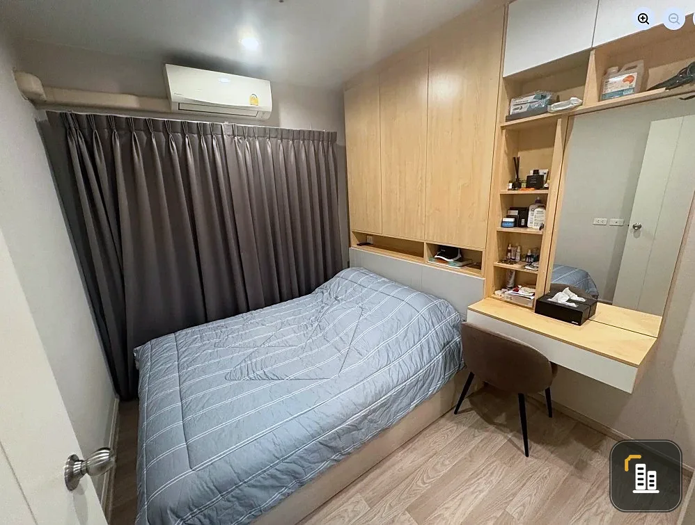 Selling rent a 2-bedroom, 1-bathroom unit at The Privacy Rama 9, fully furnished with all amenities. Book now!