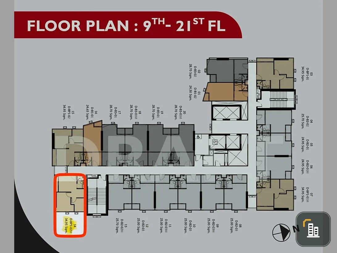 Selling a corner unit at Origin Place Phetkasem. It's quiet, in a great location with convenient transportation. Book now!