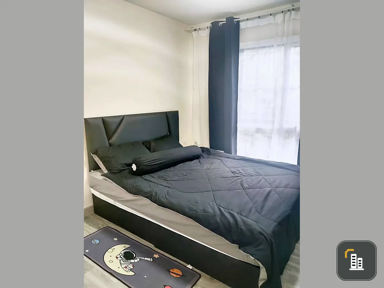 Selling i Condo Ngamwongwan 2, 1 bedroom, 1 bathroom, 1st floor. Fully furnished. Just bring your bags and move in!