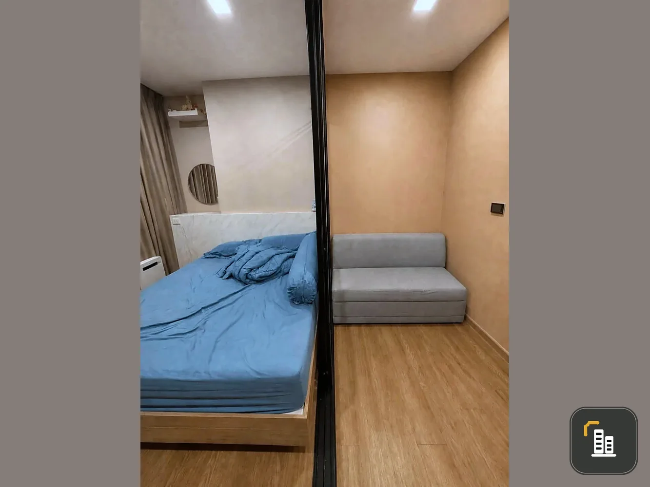Selling Modiz Sukhumvit 50, unit on the 7th floor (a good height), fully furnished. Just bring your belongings and move in!