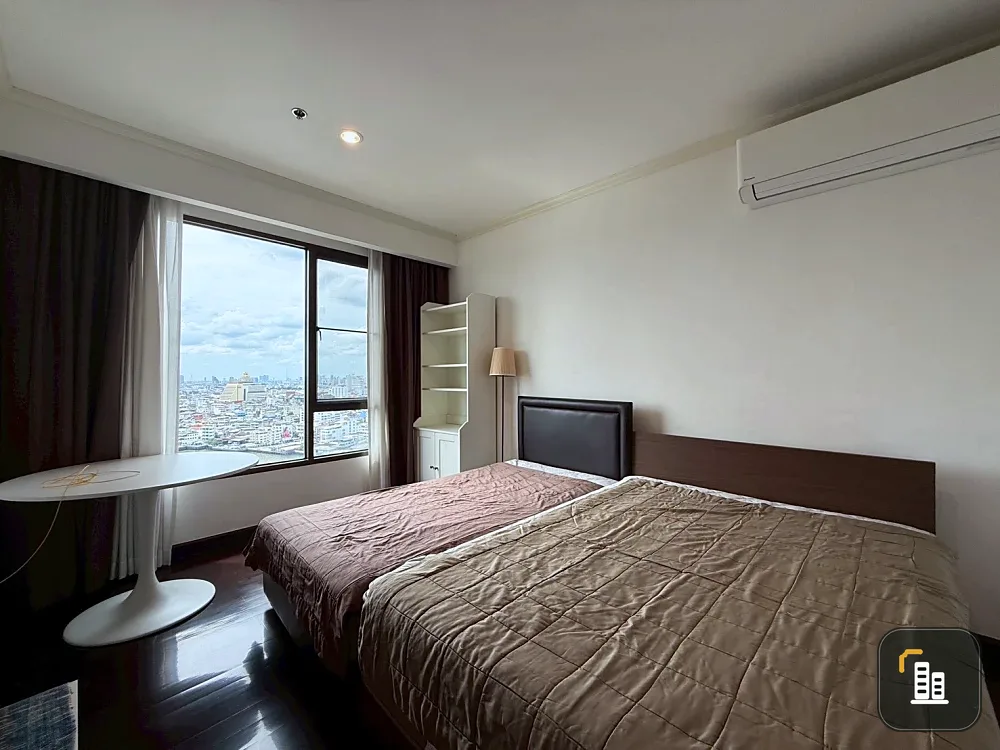 For rent: Baan Chao Praya, 20th floor, stunning Chao Phraya river view, fully furnished. Book now! Don't miss out!