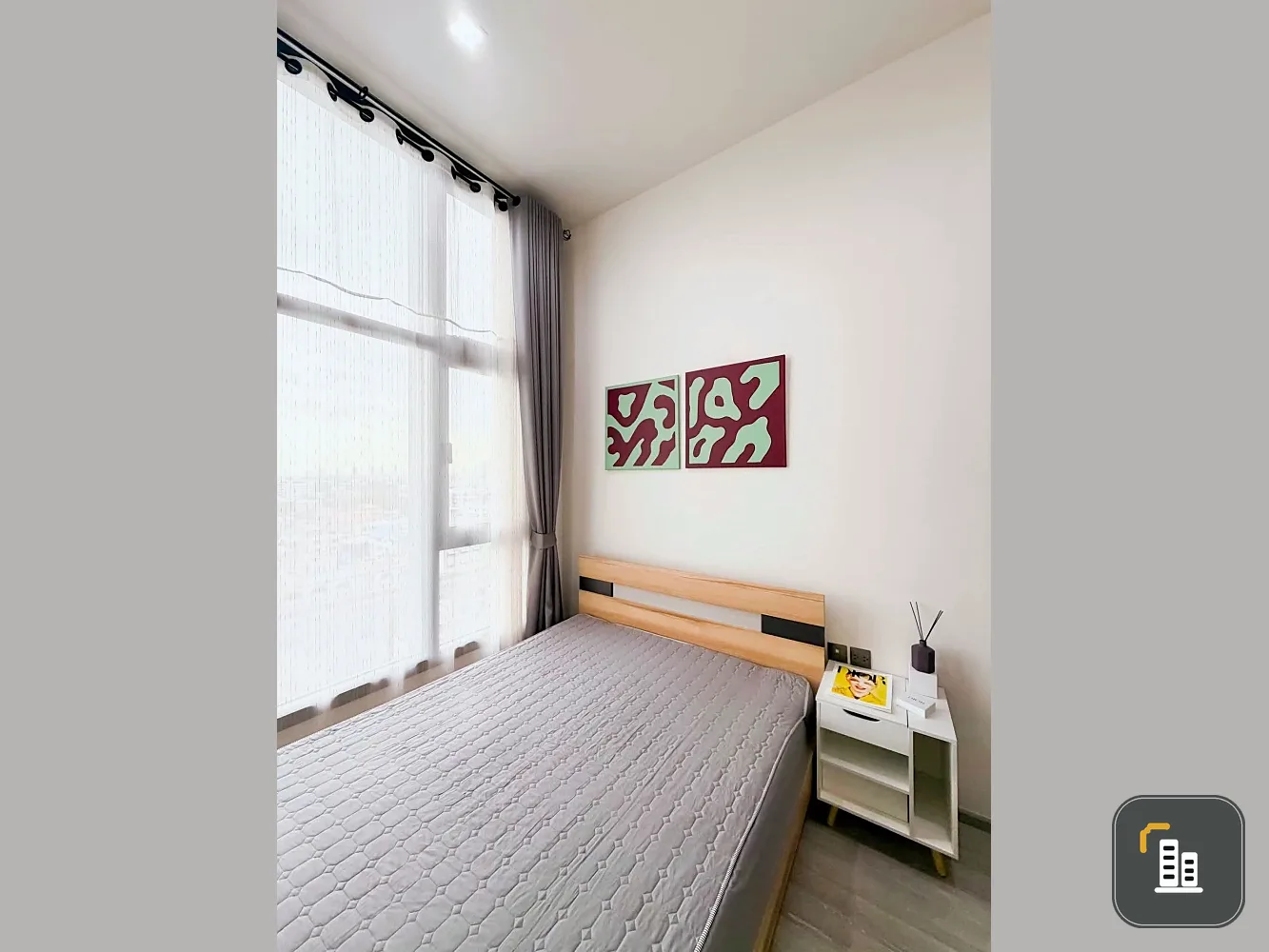 For rent: The Line Sukhumvit 101. A lovely unit on the 9th floor – a great height and price. Convenient and fully equipped. Book now before you miss t