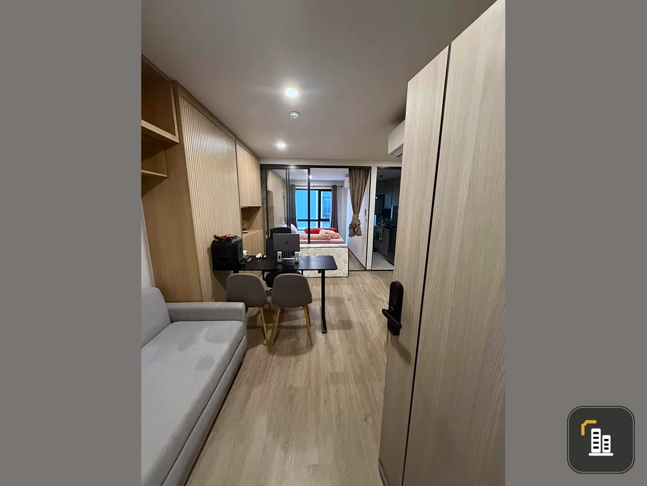 Condo for rent at Salaya One Residences. The unit is partitioned into separate, well-defined zones. Amazing price! Book now!