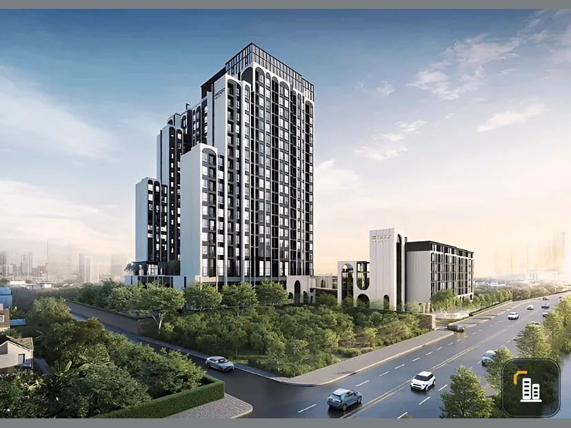 Selling down payment for Modiz Vault Kaset-Sri Pathum, Building A, 6th floor. Excellent location with view of the common area and swimming pool. Great
