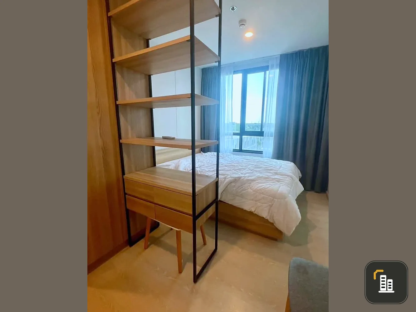 For rent: Nue Connex Condo Don Mueang, fully furnished with appliances (including washing machine, water heater, and microwave). A must-see!