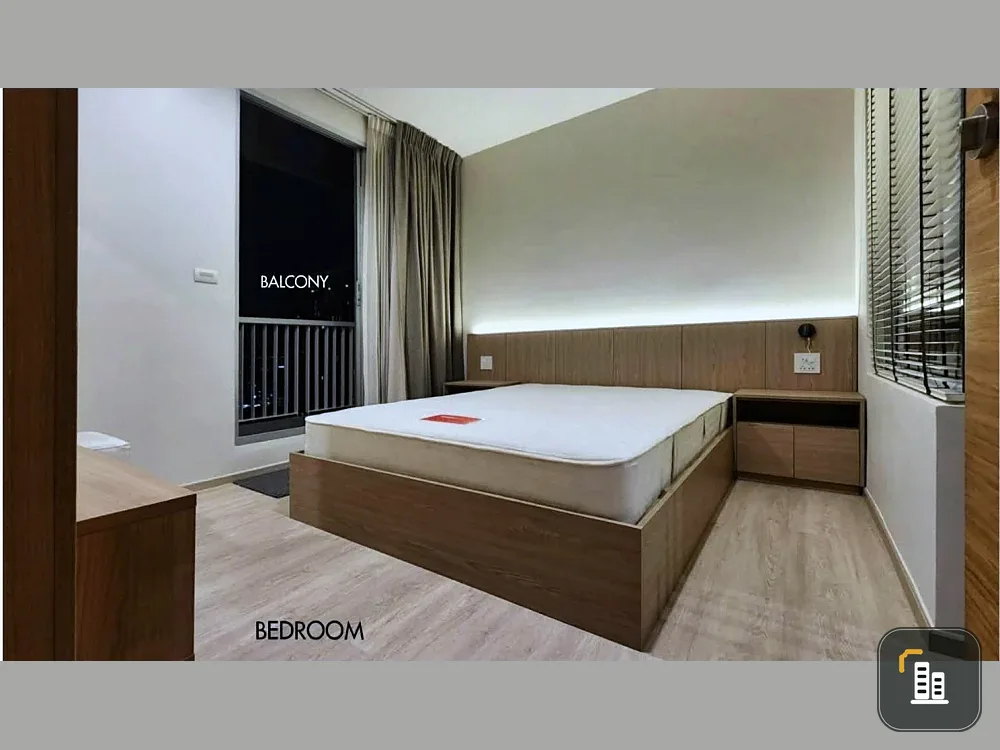 For rent: RHYTHM Sukhumvit 50, beautiful unit, fully furnished with built-in furniture, high floor, stunning city view, ready to move in.