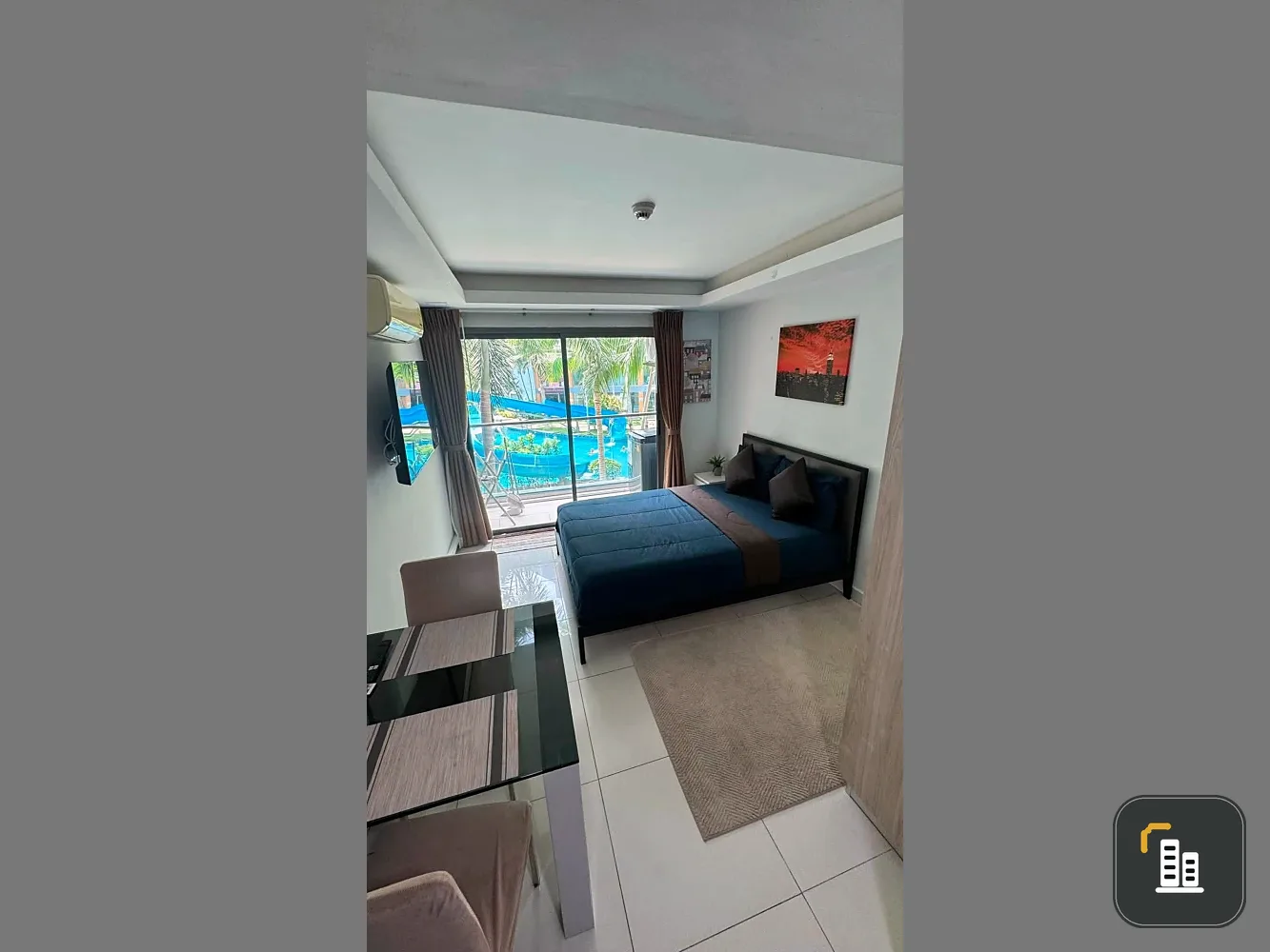 Two studio rooms available for rent at Laguna Beach Resort. Fully furnished with full amenities and pool view. Don't miss out!