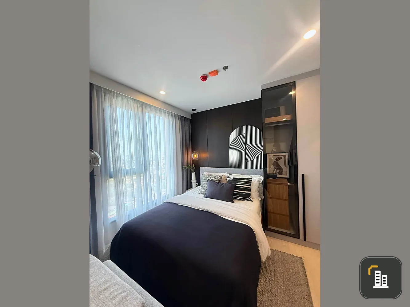 Stunningly beautiful condo for rent at NUE RIVEREST Ratburana, featuring high-quality built-in furniture. Book now!