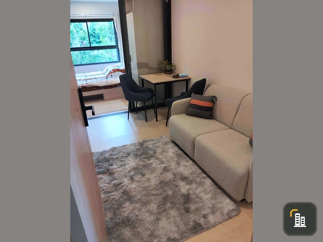 For rent: dcondo Kiri, a resort-style condo near Siriraj Hospital. Separate kitchen and bedroom. Book now!