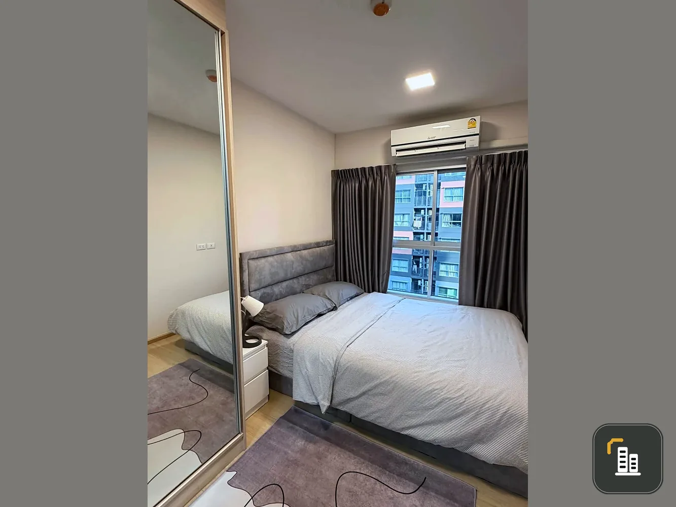Condo for rent: Plum Condo Rangsit Fresh. Ready to move in, fully furnished with appliances. Just bring your suitcase!