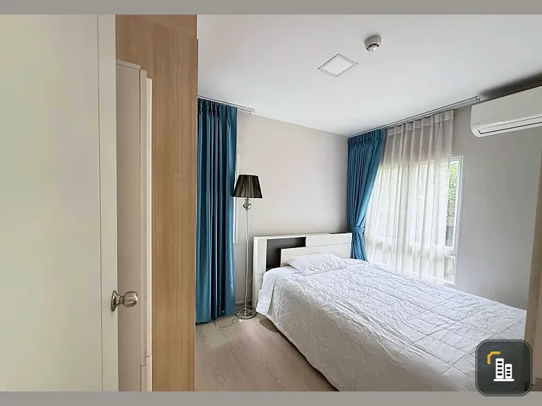 Plum Condo Rangsit Alive 2 for rent. 2nd floor, corner unit, fully furnished, very livable. Book now!