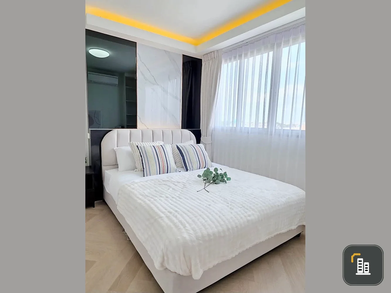Selling D Condo Ramintra. Very spacious unit, 60 sq m, 2 bedrooms, 2 bathrooms. Beautifully decorated and ready to move in.