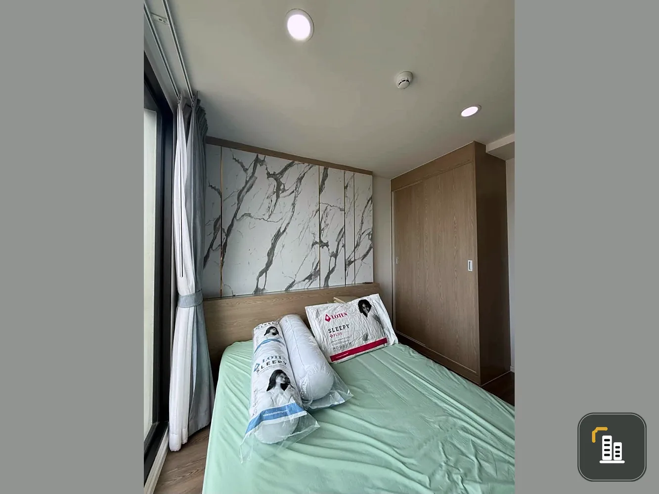 Condo for rent, Origin Ratchada-Ladprao, Type 1 bed plus, unobstructed view, south facing, heat-reflective film on windows, fully furnished with appli