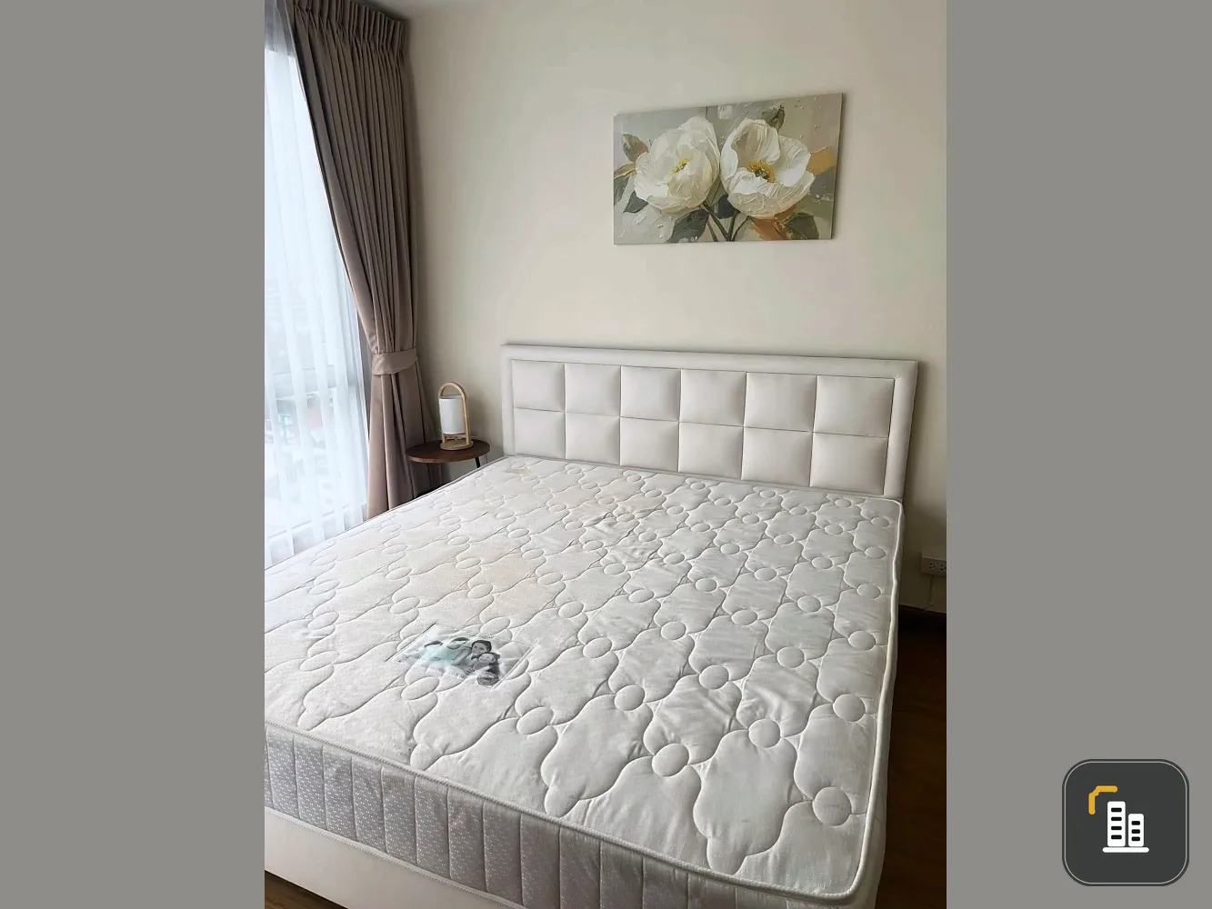 Condo for rent, The Tree Bang Pho Station, 15th floor, corner unit, no adjacent units, Chao Phraya River view, good ventilation, cool and comfortable.