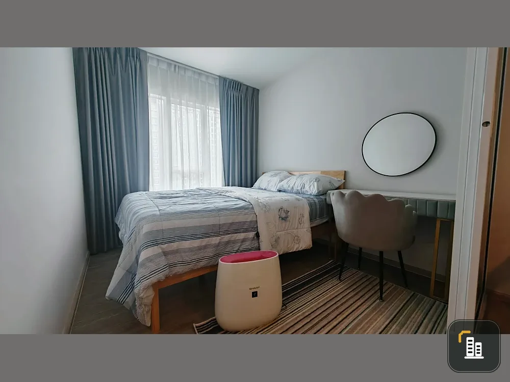 Condo for rent, Regent Home Bangna. Ready to move in, clearly partitioned rooms, complete amenities. Just bring your luggage and move in!