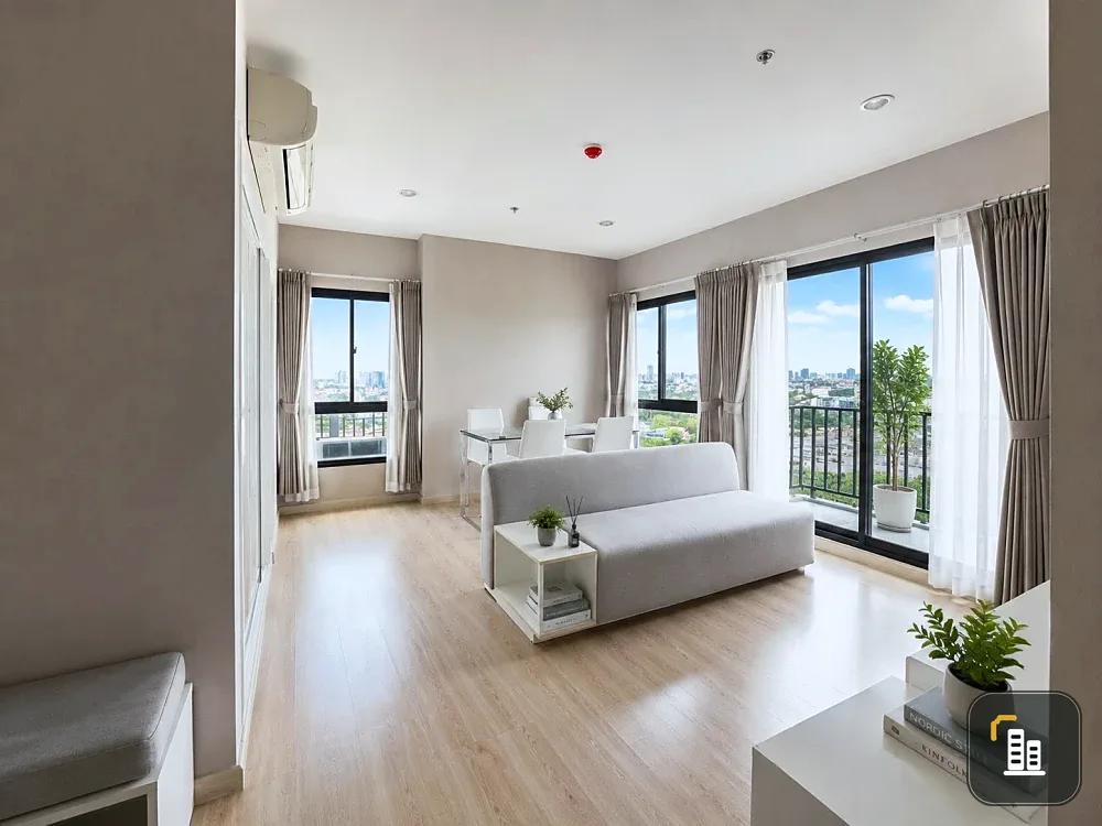 Selling The Parkland Phetkasem-Thapra, 15th floor, corner unit with good natural light, spacious room, fully furnished. Book now!
