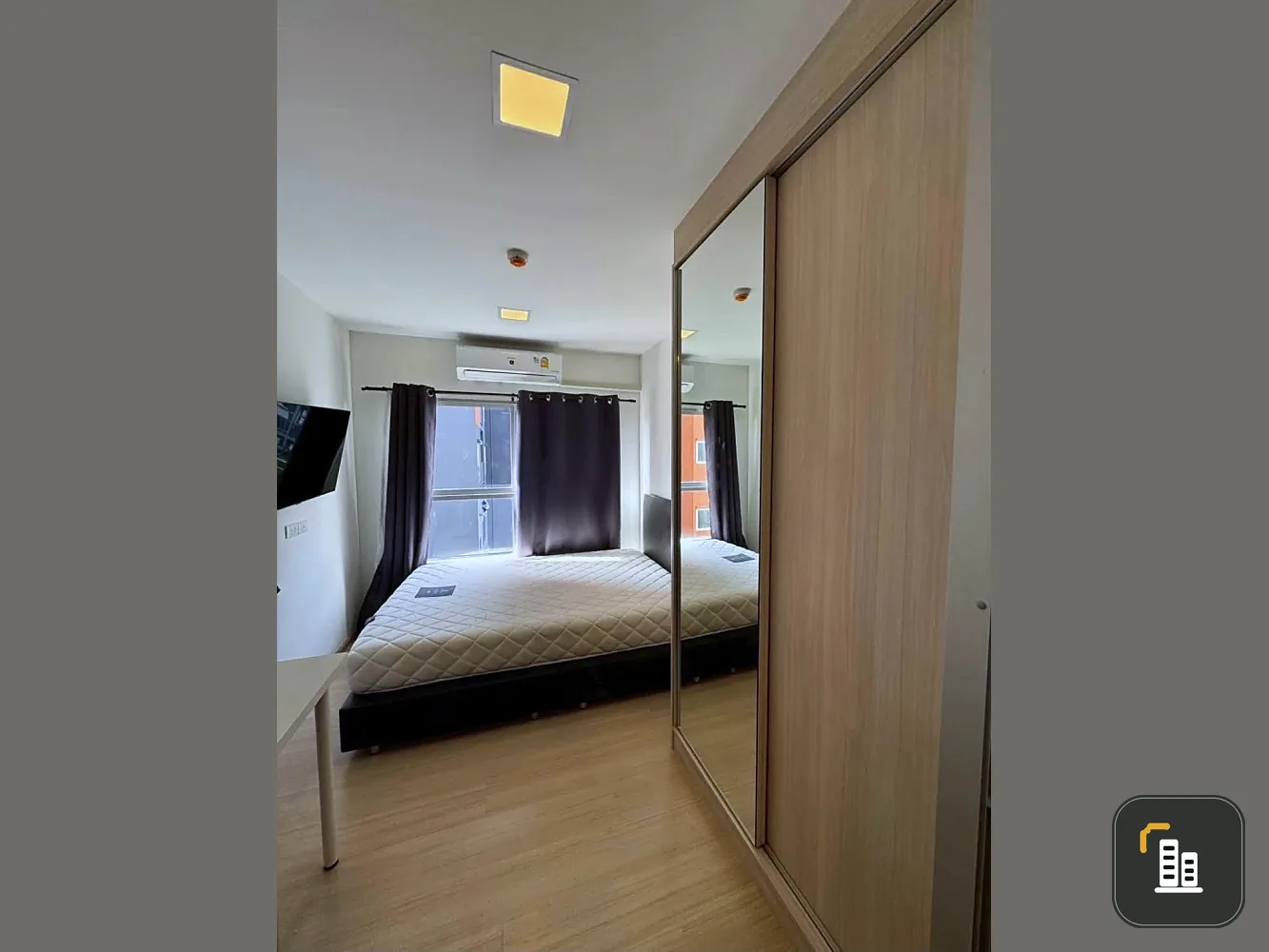 Selling Plum Condo Rangsit Fresh, 4th floor, fully furnished, ready to move in. Interested? Book now! (Hurry!)