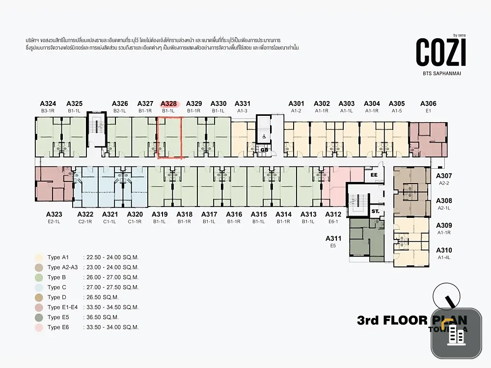 Selling down payment for COZI BTS Saphanmai, Type B1-1L unit. Conveniently located near the Green Line BTS. Don't miss out!