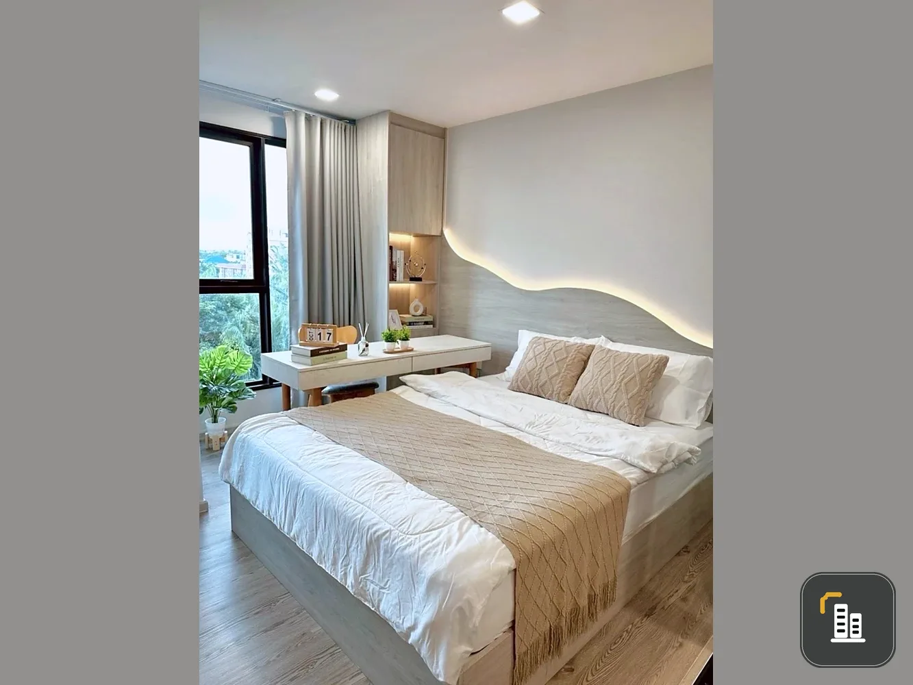 For rent: Kave Seed Kaset, 6th floor. Beautiful room, fully furnished. Book now!