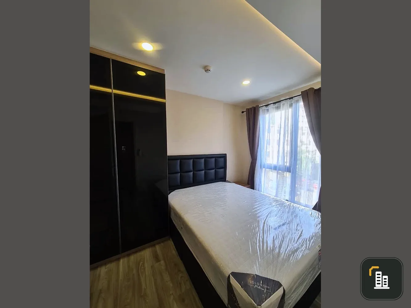 For rent: IKON Sukhumvit 77, corner unit, fully furnished with all appliances, ready to move in.