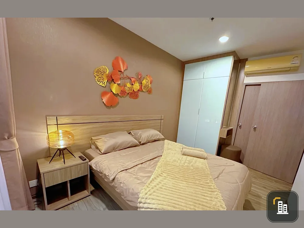 For rent, Tree Tops Pattaya, 1 bedroom, 1 bathroom, tone-controlled decoration, in a good location, beautiful city view, book now.