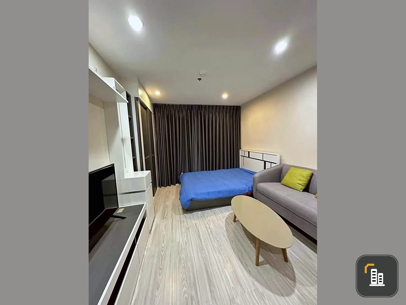 Condo for sale: Ideo Mobi Wong Sawang Interchange, studio unit, 12th floor, corner unit for privacy, north-facing balcony with unobstructed view, not
