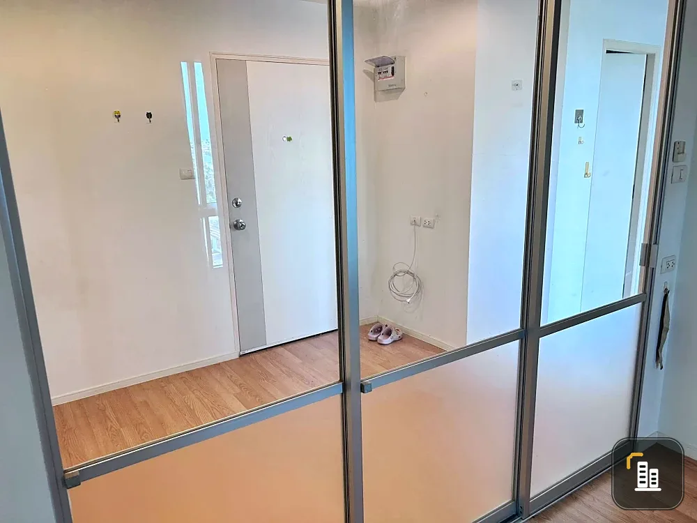 Selling an empty condo unit at Lumpini Ville On Nut 46. The unit is partitioned into separate areas, perfect for those who love decorating their own s