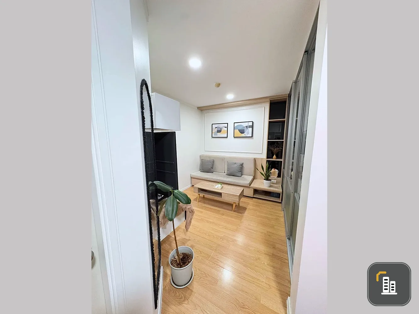 For rent: Lumpini Ville Sukhumvit 109 - Bearing, Building B2, 2nd floor. Fully furnished with appliances. Ready to move in!