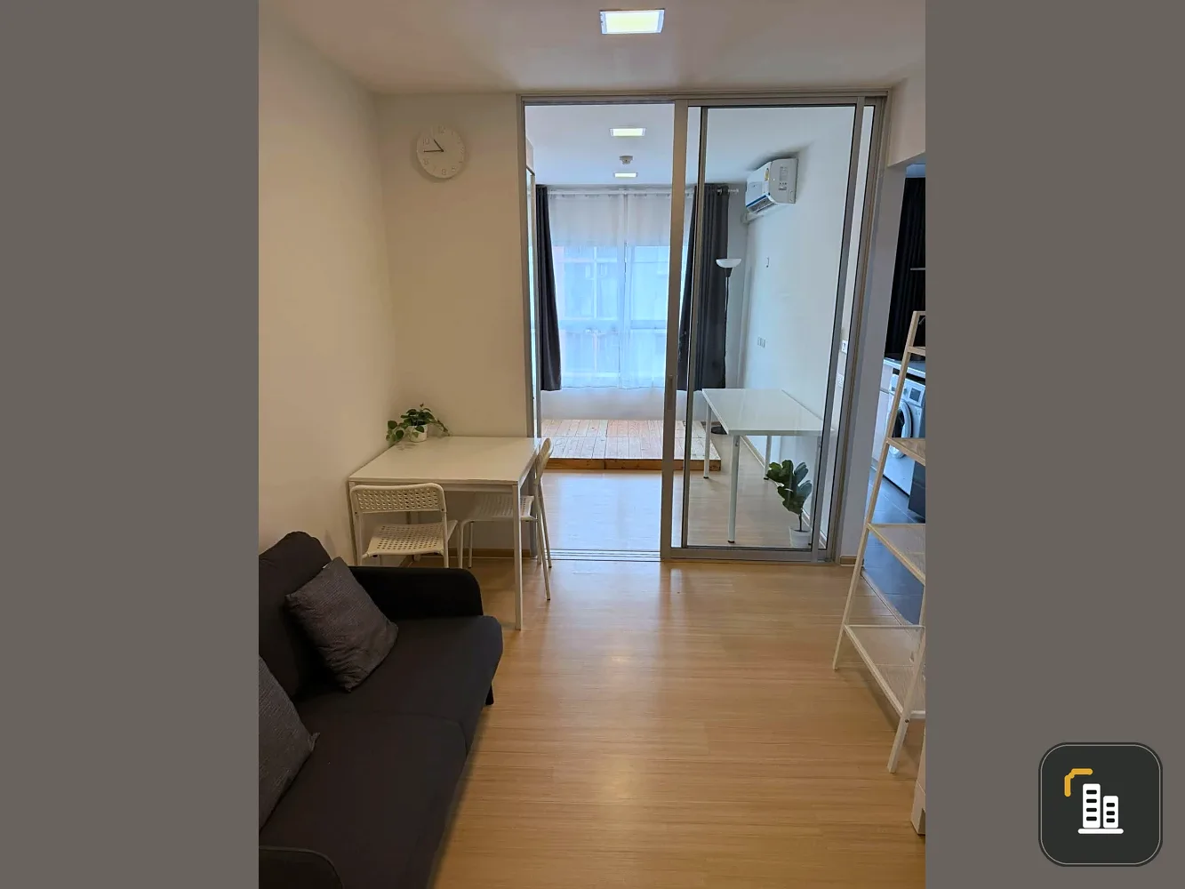 Plum Condo Rangsit Fresh for rent. The unit is partitioned into separate areas and comes fully furnished. Book now!