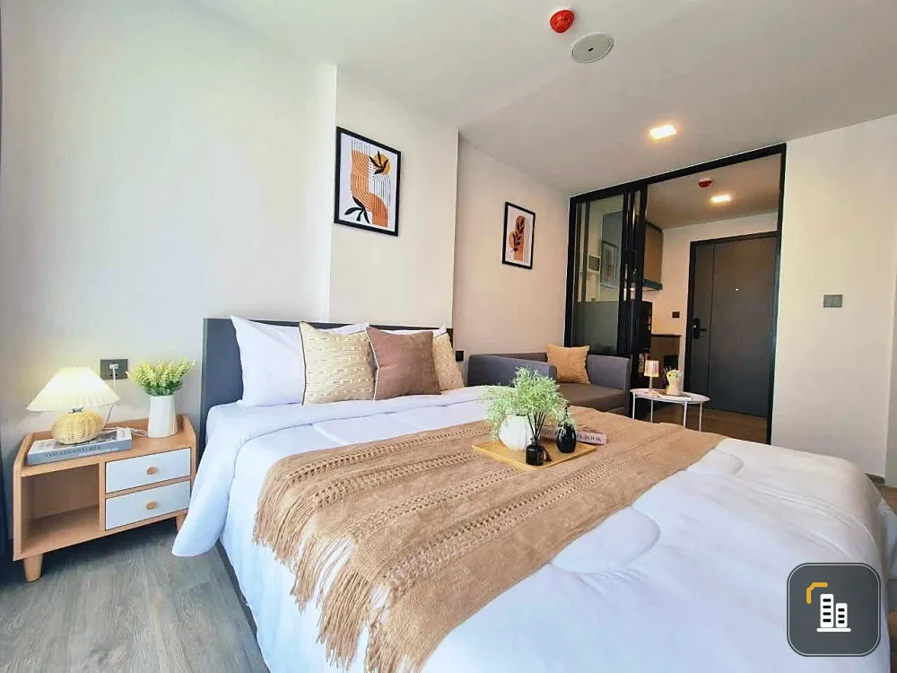 For rent, Atmoz Palacio Lat Phrao-Wang Hin project. Cozy decorated room, furnished, electrical appliances You can drag your bags in and move in.