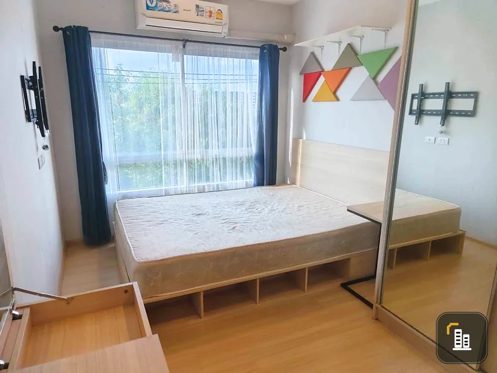 Plum Condo Rangsit Alive 1 for rent, 3rd floor, exterior view, fully furnished, very livable. Book now!