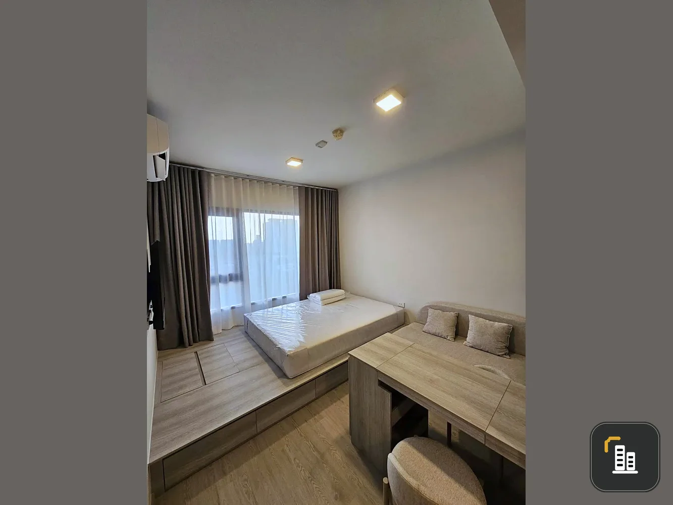 For rent: COBE Kaset-Sri Pathum condo with separate kitchen (no odors in the bedroom)!!! Fully equipped with amenities. Don't miss out!