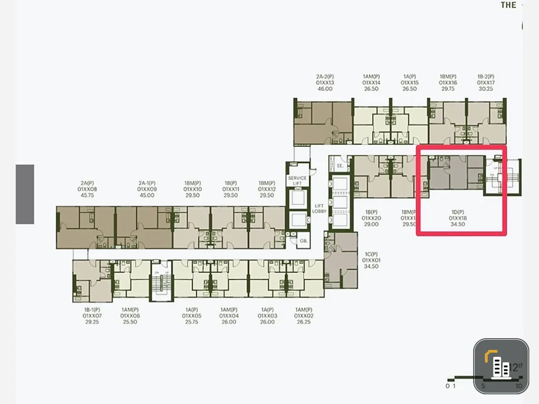 Selling down payment for The Base Wongsawang. Wide frontage unit, allowing for the addition of a small bedroom. It's the innermost unit, only sharing