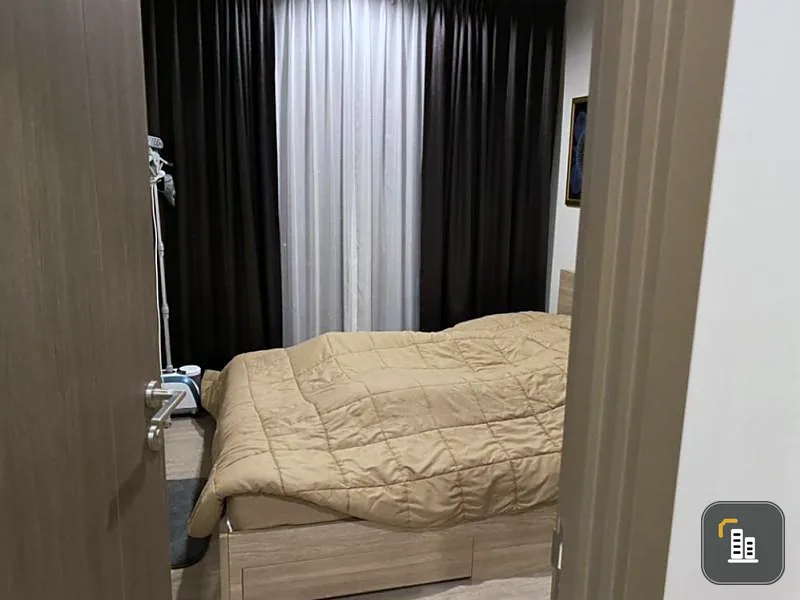 Urgent sale, The Line Wong Sawang, spacious room, fully furnished, ready to move in. Complete electrical appliances. Don't miss it. Book now.
