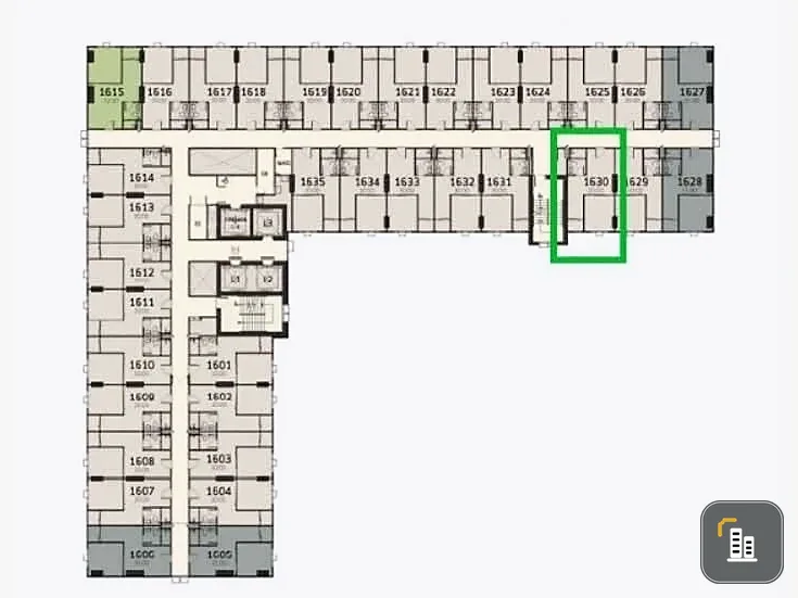 Down payment resale at Terra Residence: 2 units on the 16th floor with pool views and extensive facilities—an opportunity you can't afford to miss.