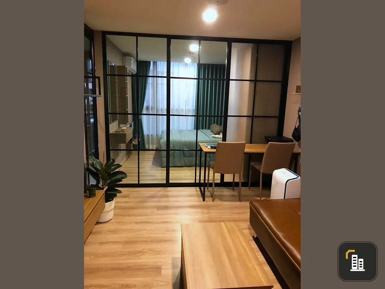 For Rent: The Cube Loft Nuanchan, 2nd Floor (no unit directly opposite). Features a fully functional, well-proportioned layout; fully equipped and rea
