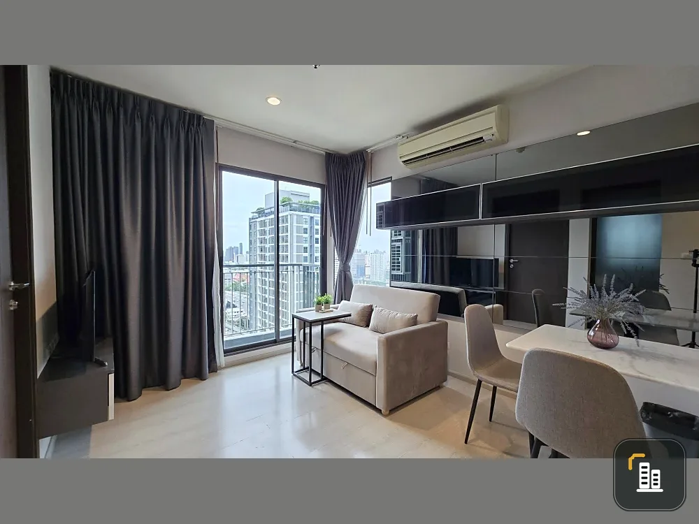 For Rent: Rhythm Asoke, 27th Floor, Corner Unit. Fully furnished and ready to move in.