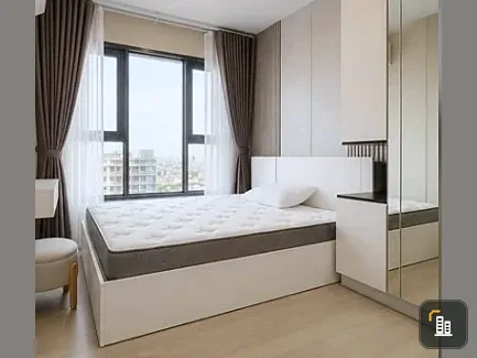 Condo for rent at ASPIRE Onnut Station. A lovely unit on the 32nd floor offering high-rise views and fully equipped facilities. Book now!
