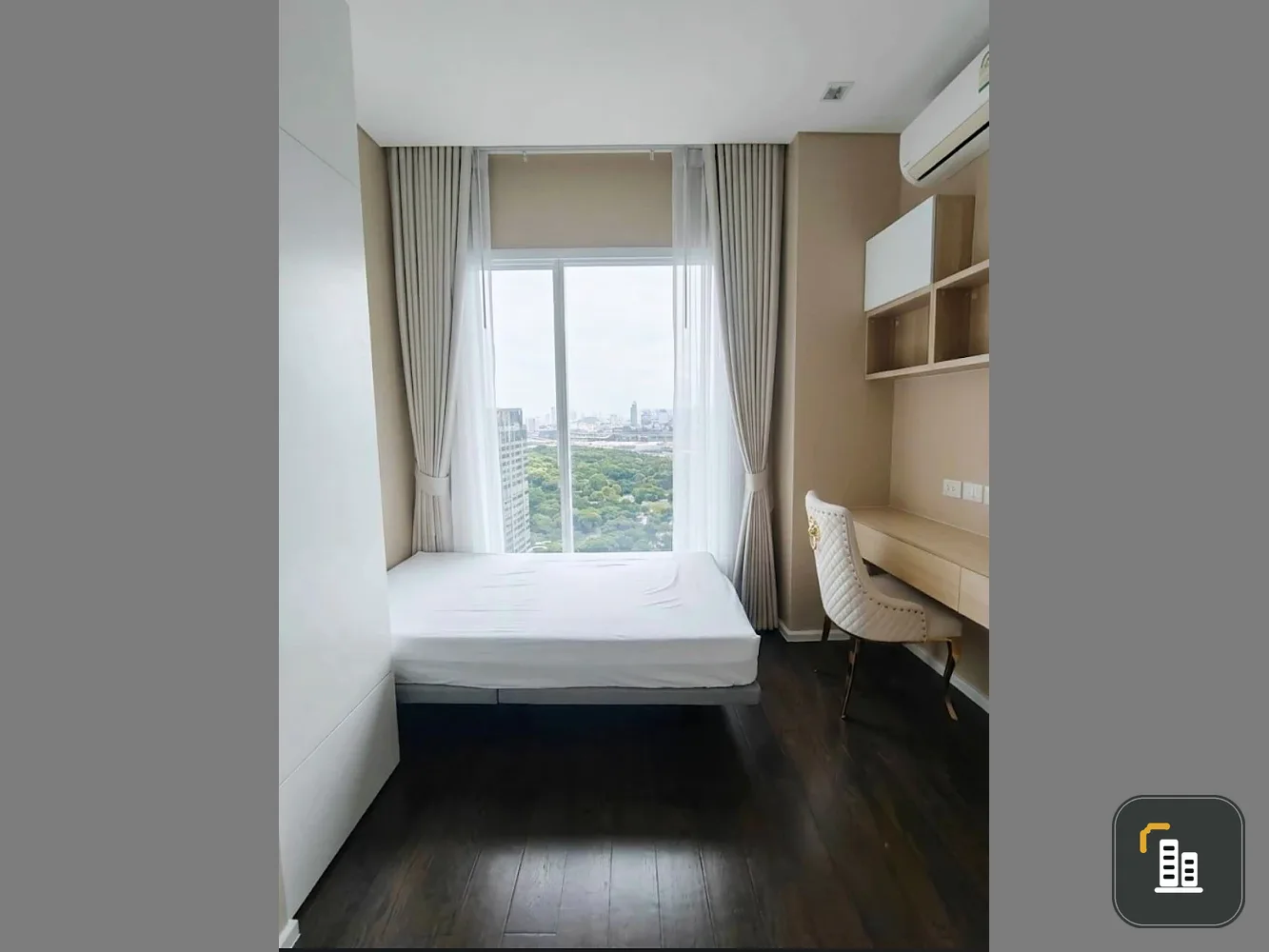 For Rent: The Saint Residences, 38th floor. Corner unit with a beautiful view, fully furnished, and inviting. Book now if interested!