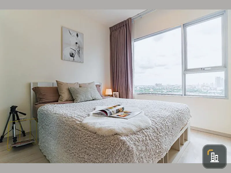 Condo for rent, Aspire Wongsawang, 20th floor, the most beautiful view, kitchen utensils, bedding is ready, very urgent.