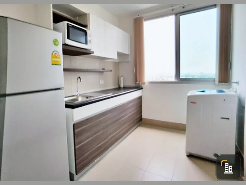 Condo for sale Supalai Vista, Tiwanon Intersection, 17th floor, clean white tone room everything is complete Let's get this room