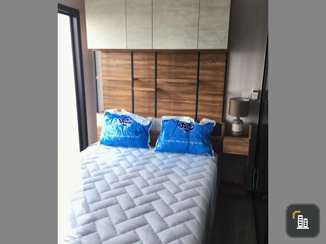 Woww Condo for rent, The Politan Reef, 47th floor north Airy view, good atmosphere, full furniture, complete electrical appliances