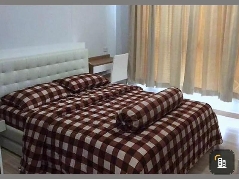 For rent, The Hotel Serviced condo, simple decorated room, clean, good view, airy atmosphere, pleasant, fully furnished.