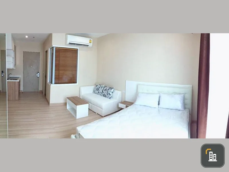 Sale The Hotel Serviced Condo, simple decorated room Nice white tone, good view, shady atmosphere, fully furnished