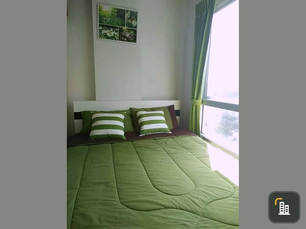 Selling The Kith Tiwanon, simple decorated room, green tone, colorful, good view, airy, fully furnished, ready to move in