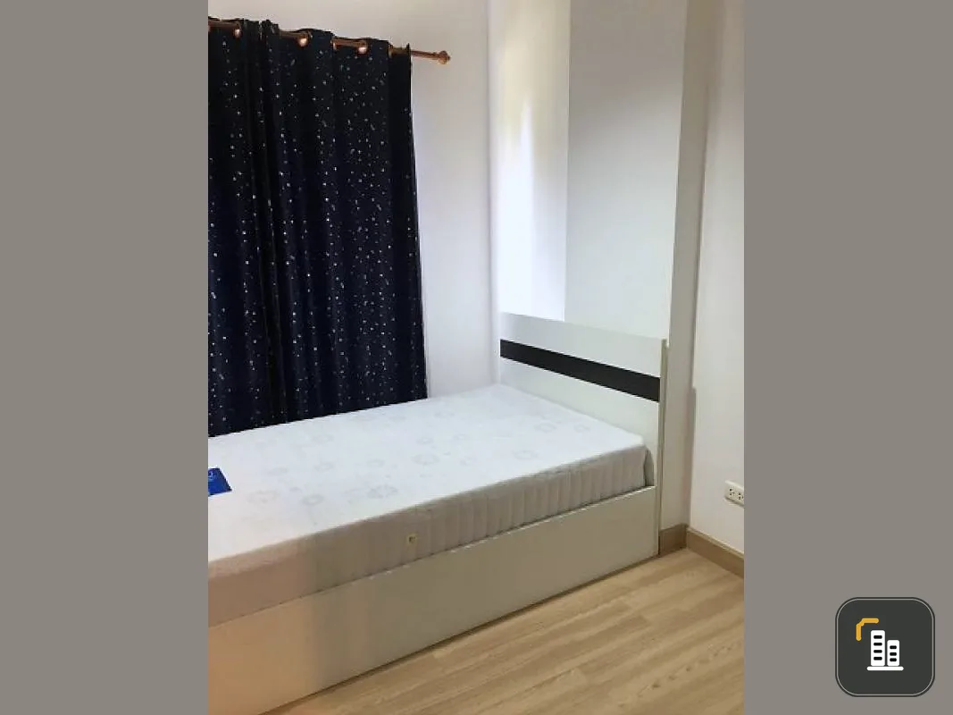 For rent, The Kith Tiwanon, beautiful room, beautiful built-in, 2 bedrooms, 2 bathrooms, 1st floor, A10 building, livable, fully furnished
