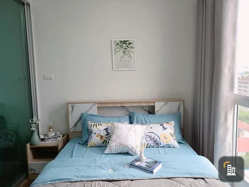 For rent, A Space, Rattanathibet, elegantly decorated room, marble tone, inviting, beautiful view, good atmosphere, fully furnished