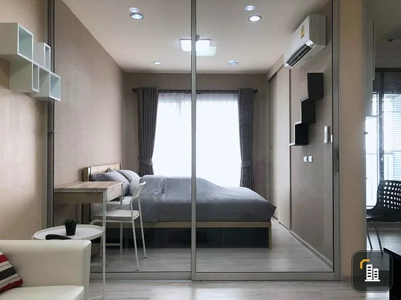 Aspire Rattanathibet, 2 nice rooms, ready-to-furnish, affordable price, 12th floor, good view, don't wait, hurry and reserve it.