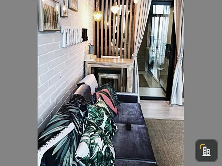 Quick sale, Knightsbridge Duplex Tiwanon condo, decorated room with tropical style, good wind, not strong price, ready to move in, hurry up